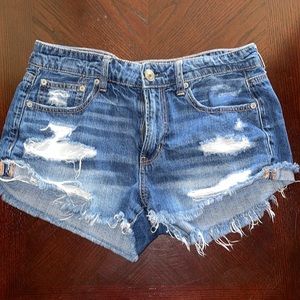 American Eagle Tomgirl Denim Short Short